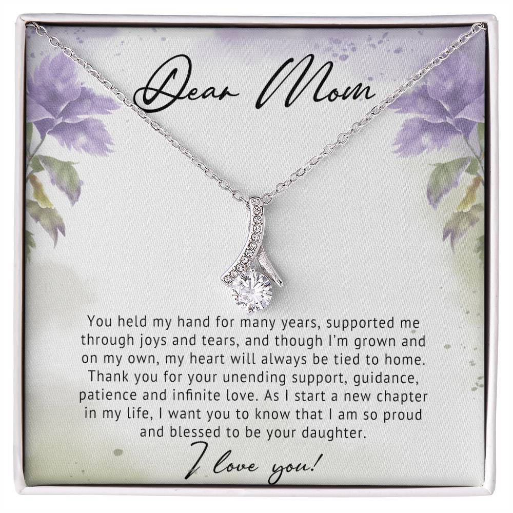 Dear Mom - Mother's Day Best Gift Necklace | Glittering Gem